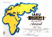 IARU REGION1 AWARD